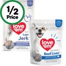 Love-Em-Jerky-Dog-Treats-200g-or-Love-Em-Beef-Liver-Dog-Treats-90g Sale