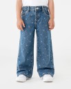 Printed-Wide-Leg-Jeans Sale