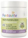 Pentavite-Multivitamin-Iron-60-Chewable-Tablets Sale