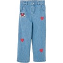 Minnie-Mouse-Embroidered-Wide-Leg-Denim-Jeans Sale