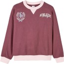 Australian-Cotton-Blend-Long-Sleeve-Fleece-Sweat-Top-Eggplant-Burgundy Sale