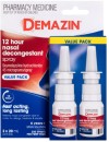 Demazin-12-Hour-Relief-Nasal-Decongestant-Spray-2-x-20ml-Value-Pack Sale