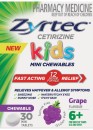 Zyrtec-Kids-Fast-Acting-Allergy-Hayfever-Relief-Grape-30-Chewable-Tablets Sale