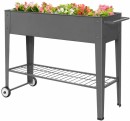 Pinnacle-Hardware-950mm-x-800mm-x-350mm-Mobile-Raised-Garden-Planter-in-Charcoal Sale