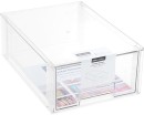 Boxsweden-Crystal-35cm-x-25cm-x-135cm-Large-Stackable-Organiser-Drawer Sale