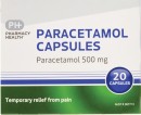 Pharmacy-Health-Paracetamol-20-Capsules Sale