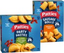 Patties-Party-Pasties-Pies-or-Sausage-Rolls-12-Pack Sale