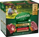NEW-Natures-Gift-Grainfree-Wet-Dog-Food-Pouches-8x100g-Selected-Varieties Sale