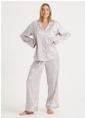 Chloe-Lola-Luxe-Satin-Jacquard-Stripe-PJ-Set-Oyster Sale