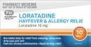 Pharmacy-Health-Loratadine-Hayfever-Allergy-Relief-10-Tablets Sale