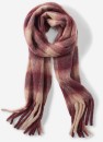 Printed-Fluffy-Scarf-Burgandy-Plaid Sale