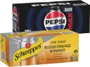 Pepsi-or-Solo-Soft-Drink-or-Schweppes-Sparkling-Water-10x375mL Sale