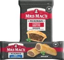 Mrs-Macs-Microwave-Beef-Pie-Sausage-Roll-or-Pastie-165-175g-Selected-Varieties Sale