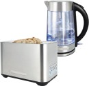 The-Cooks-Collective-Dual-Toaster-with-Auto-Lift-or-The-Crystal-Glass-Kettle-17L-Stainless-Steel Sale