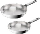 Tefal-Emotion-Stainless-Steel-Frypan-2pc-Set-2428cm Sale