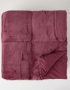 Heritage-Quilted-Plush-Blanket-Burgandy Sale