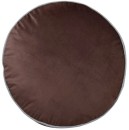 Astin-Sinclair-Velvet-Circle-Cushion-in-Chocolate Sale
