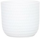 Dotty-250mm-x-250mm-Round-Ceramic-Pot-in-White Sale