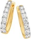 Alora-9ct-Gold-Lab-Grown-Diamond-Claw-Set-Huggie-Earrings Sale