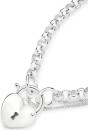 Sterling-Silver-Italian-Made-19cm-Solid-Padlock-Bracelet Sale