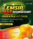 Lemsip-Max-Decongestant-Cold-Flu-Hot-Drink-Lemon-10-Oral-Powder-Sachets Sale