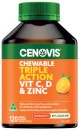 Cenovis-Chewable-Triple-Action-Vit-C-D-Zinc-120-Tablets Sale