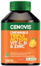 Cenovis-Chewable-Triple-Action-Vit-C-D-Zinc-120-Tablets Sale