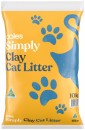 Coles-Simply-Clay-Cat-Litter-10kg Sale