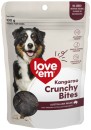 LoveEm-Dog-Treats-Kangaroo-Crunchy-Bites-100g Sale