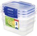 Sistema-Klip-It-Rectangle-Food-Storage-Container-1-Litre-3-Pack Sale