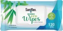 Saniflex-Antibacterial-Bamboo-Hand-Surface-Wipes-120-Pack Sale