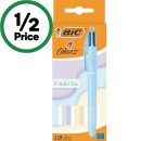 BiC-4-Colours-Pastel-Ballpoint-Pens-Pk-3 Sale