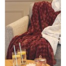 Bubble-Blanket-Queen-Bed-Burgundy Sale