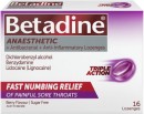 Betadine-Anaesthetic-Triple-Action-Sore-Throat-Lozenges-Berry-16-Pack Sale