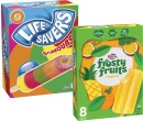 Peters-Frosty-Fruits-Sticks-or-Lifesavers-Icy-Poles-6-Pack-8-Pack-420mL-600mL Sale
