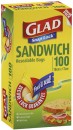 Glad-Snap-Lock-Resealable-Sandwich-Bags-100-Pack Sale