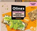 NEW-Olinas-Bakehouse-Gluten-Free-Seeded-Brown-Rice-Crispbread-Original-126g Sale