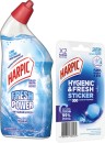Harpic-Fresh-Power-Liquid-Toilet-Cleaner-700mL-or-Hygienic-Fresh-Sticker-Block-2-Pack-Selected-Varieties Sale