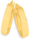 9ct-Gold-4x15mm-Half-Round-Hoop-Earrings Sale