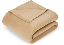Soft-Fleece-Blanket-QueenKing-Bed-Natural Sale