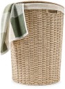 Round-Paper-Rope-Hamper-with-Lid-Beige Sale