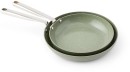 2-Pack-Ceramic-Coated-Fry-Pans-Green Sale