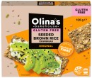 NEW-Olinas-Bakehouse-Gluten-Free-Seeded-Brown-Rice-Crispbread-Original-126g Sale