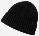 Blaq-Ribbed-Contrast-Turn-Black-Beanie Sale