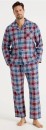 Soho-Mens-Flannelette-PJ-Set-Burgundy-Check Sale