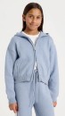 Tilii-Knitted-Zip-Through-Hoodie-Blue Sale