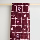 Vue-Chenille-Blanket-Burgundy-Multi Sale