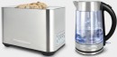 The-Cooks-Collective-Dual-Toaster-with-Auto-Lift-or-The-Crystal-Glass-Kettle-Stainless-Steel Sale