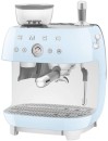 Smeg-50s-Style-Espresso-Machine-with-Grinder-Sky-Blue Sale