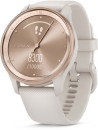 Garmin-Vivomove-Trend-Smartwatch-with-Silicon-Band-White-Cream Sale